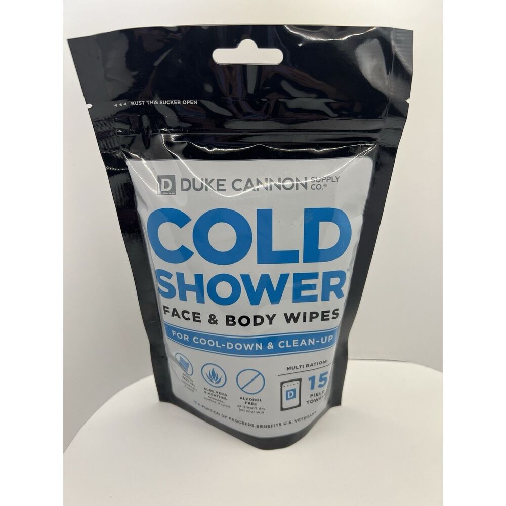 Duke Cannon - Cold Shower Cooling Field Towels Alcohol & Paraben Free ~ NEW